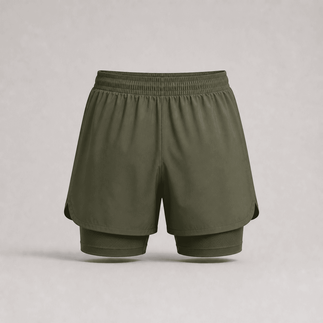 Two-layer Sports Shorts thumbnail — Back view