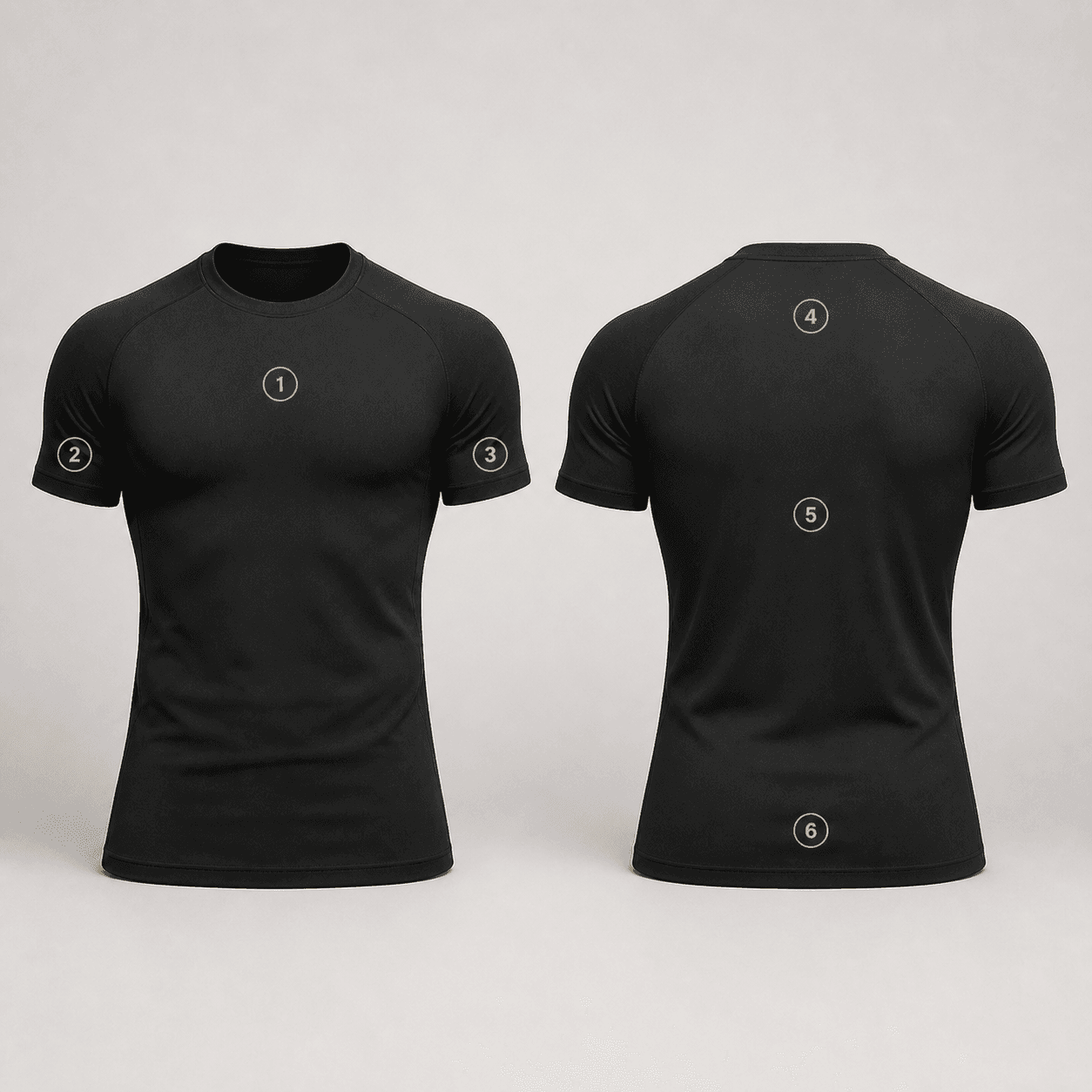Gym T-shirt logo placement guide