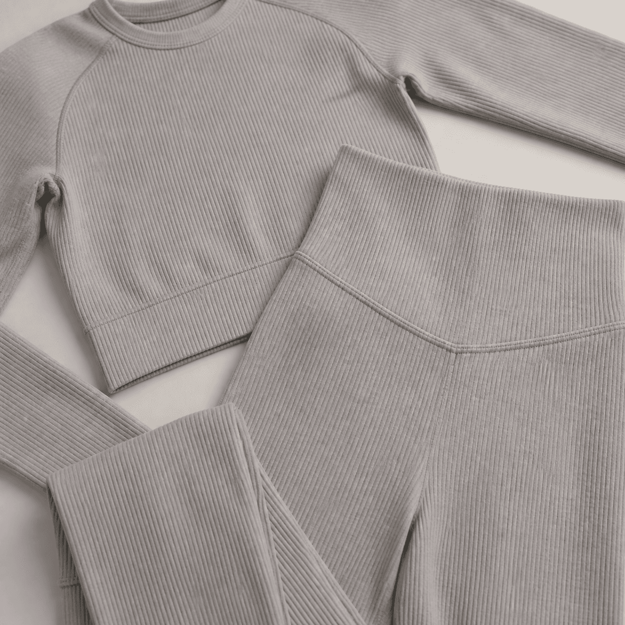 Matching Workout Set Engineered rib texture