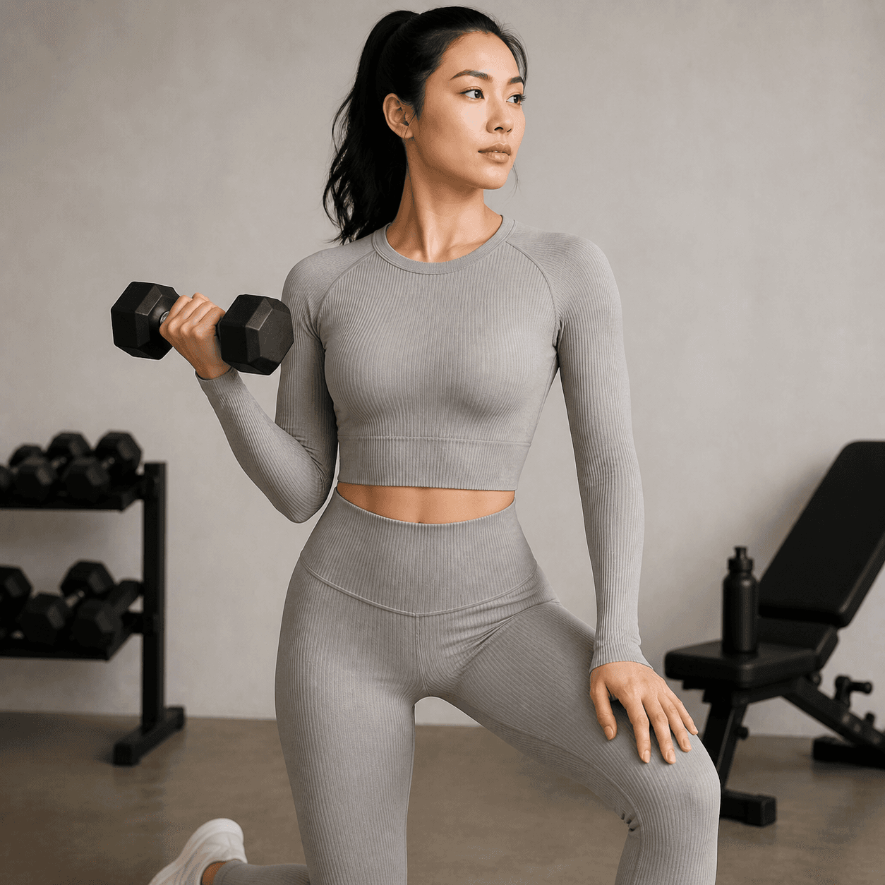 Matching Workout Set Coordinated seamless construction
