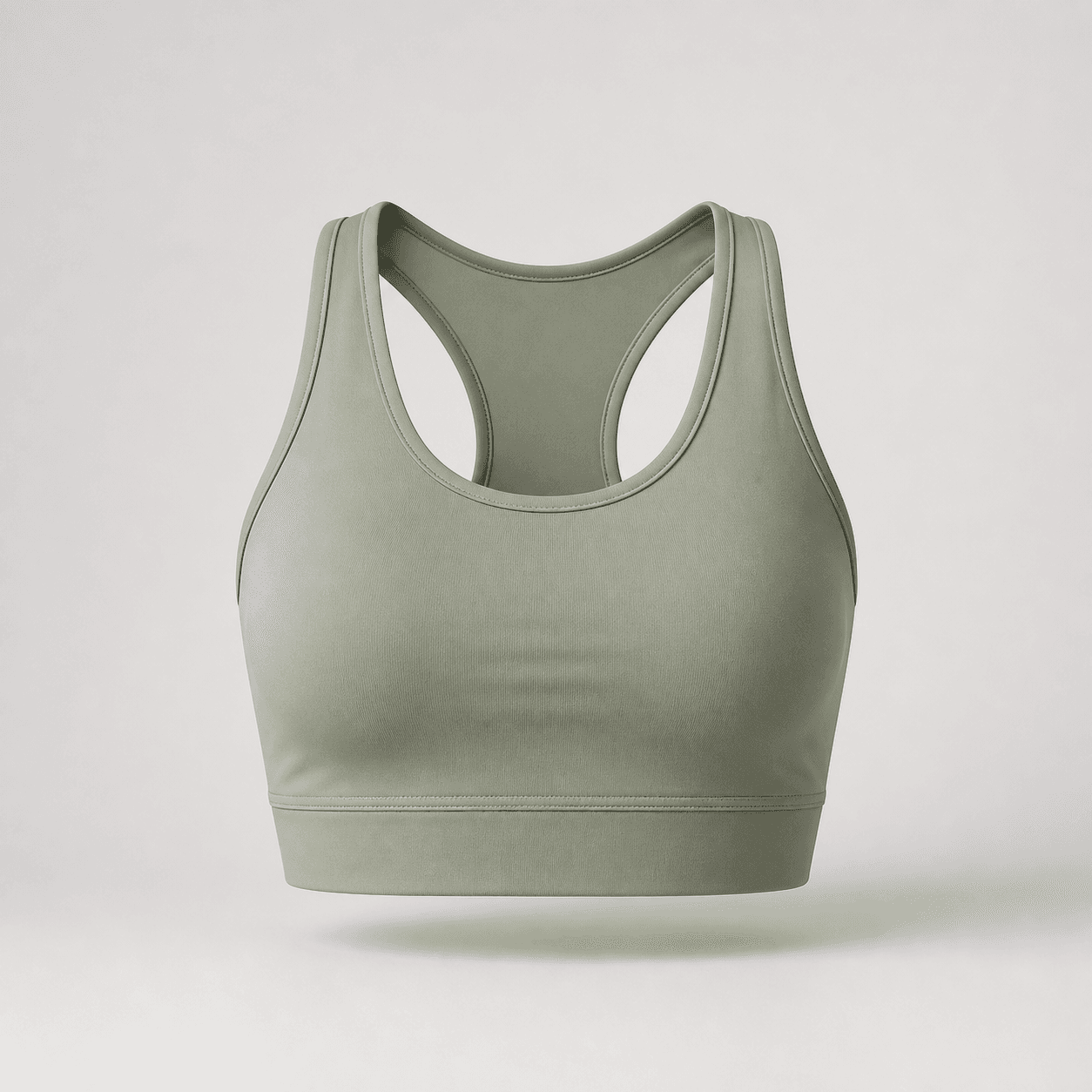 AI-generated demonstration product photograph of sports bra