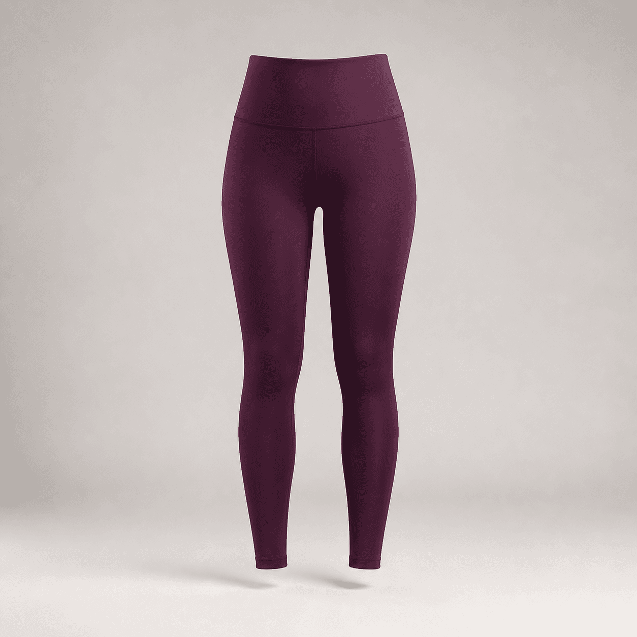 AI-generated demonstration product photograph of workout leggings