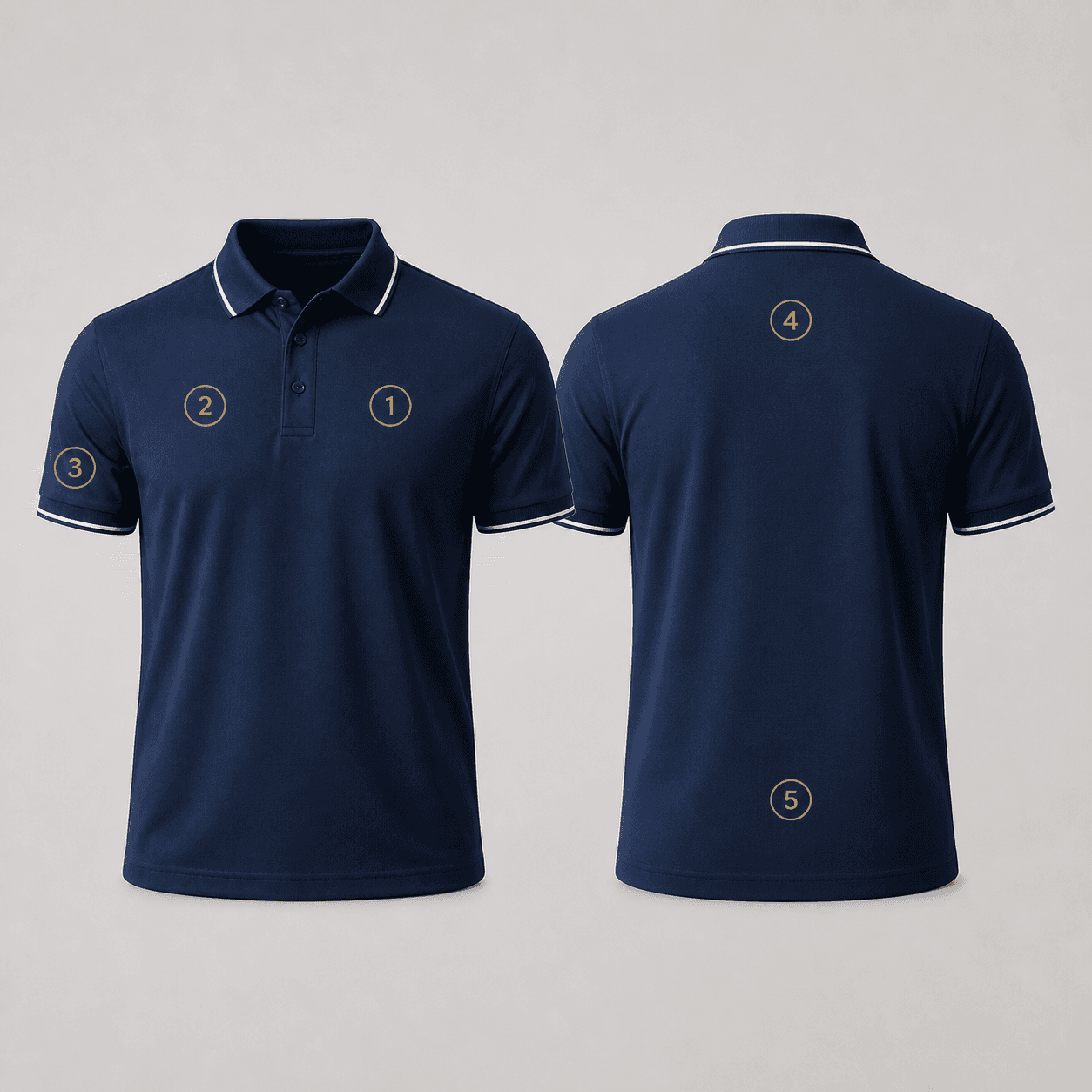 Corporate Polo Shirt logo placement guide
