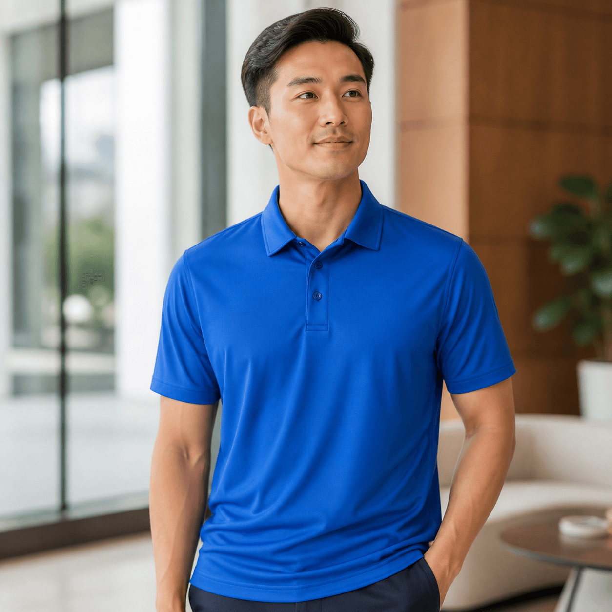 Performance Polo Flexible athletic construction