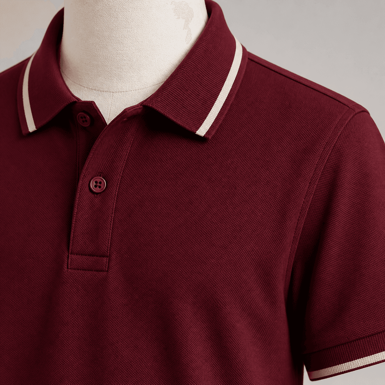 School Uniform Polo Colorfast contrast tipping