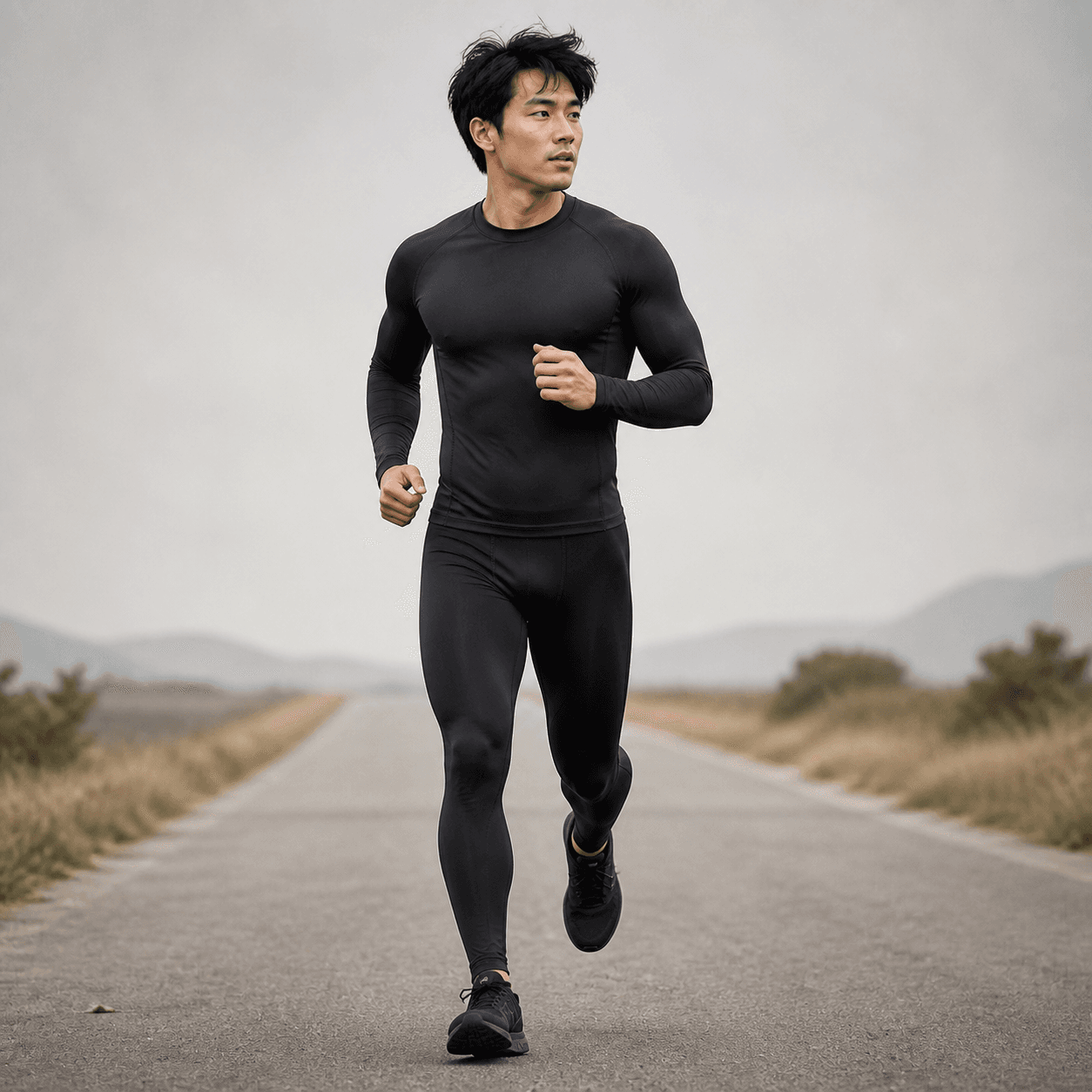 Compression Running Wear Low-profile flatlock seams