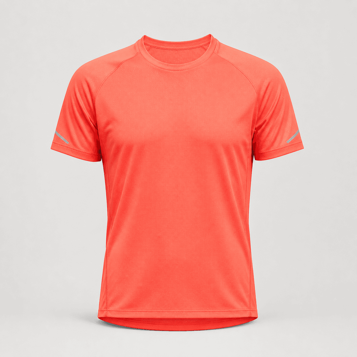 AI-generated demonstration product photograph of running t-shirt