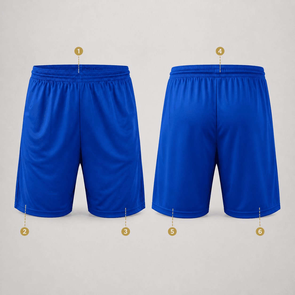 Football Shorts logo placement guide