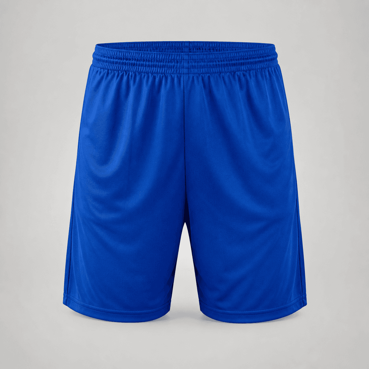 AI-generated demonstration product photograph of football shorts
