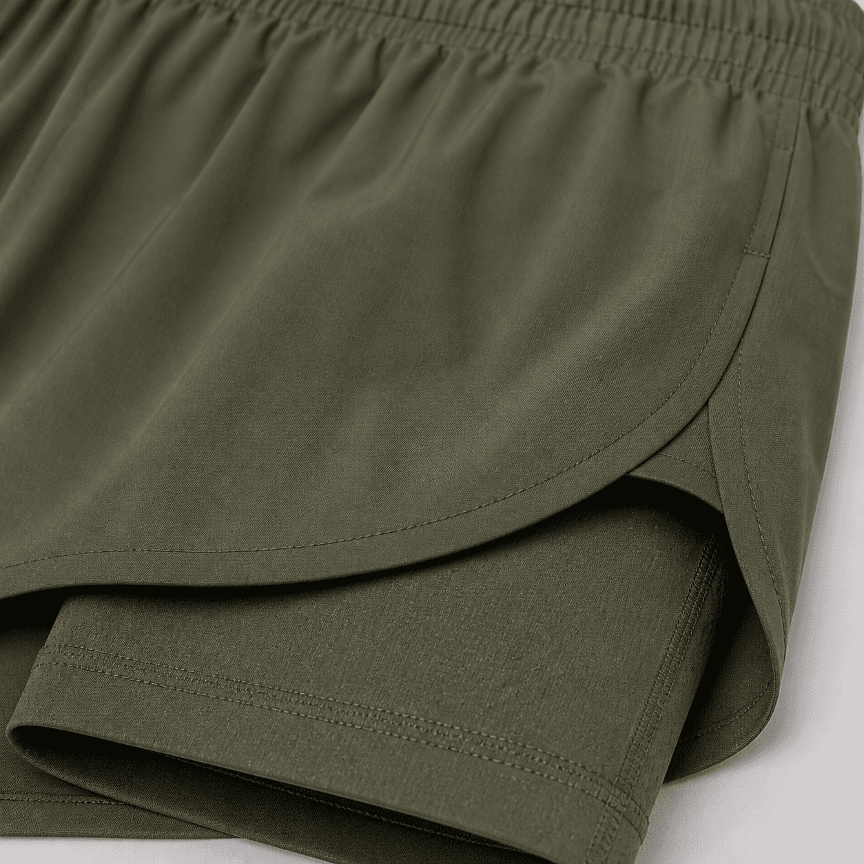 Two-layer Sports Shorts Flexible stretch shell