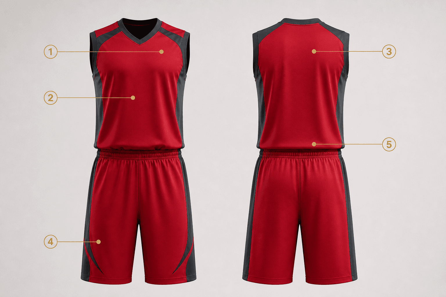 Basketball Uniform logo placement guide