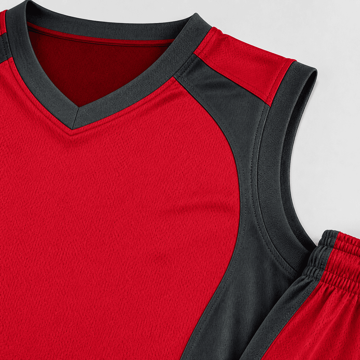 Basketball Uniform Reinforced neckline and armholes
