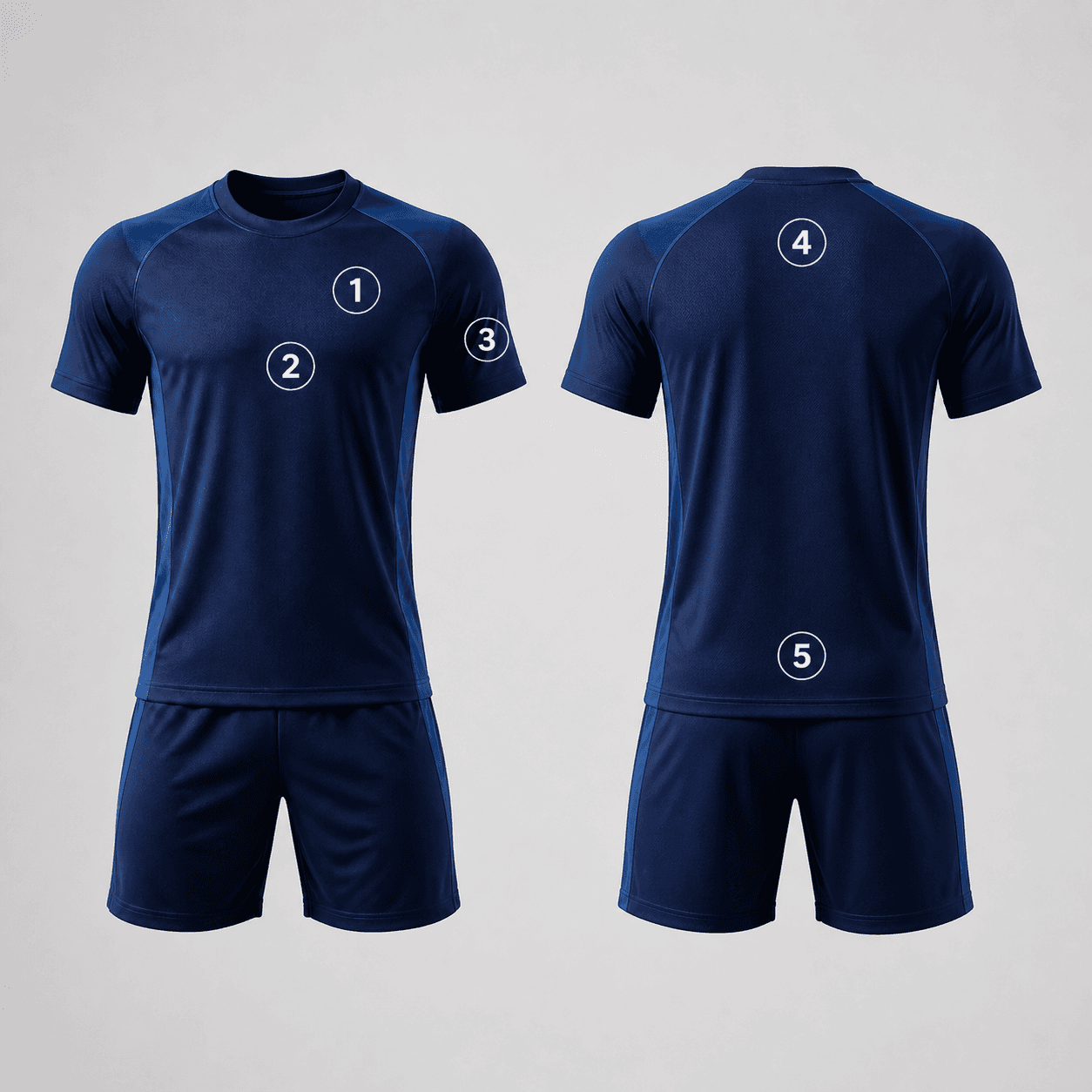 Football Training Kit logo placement guide