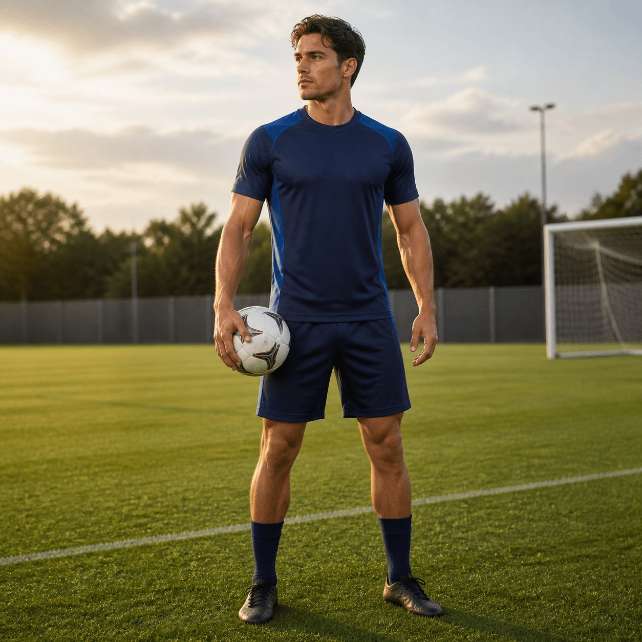 Football Training Kit Comfort collar finishing