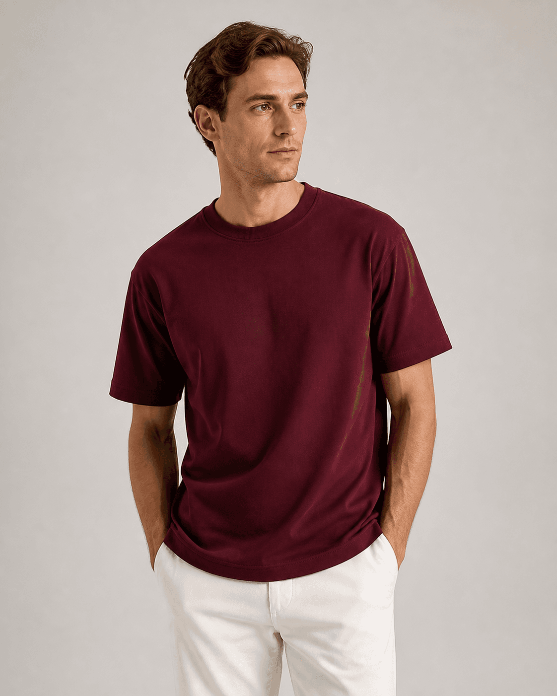 Premium Heavyweight T-shirt Reinforced collar and hems