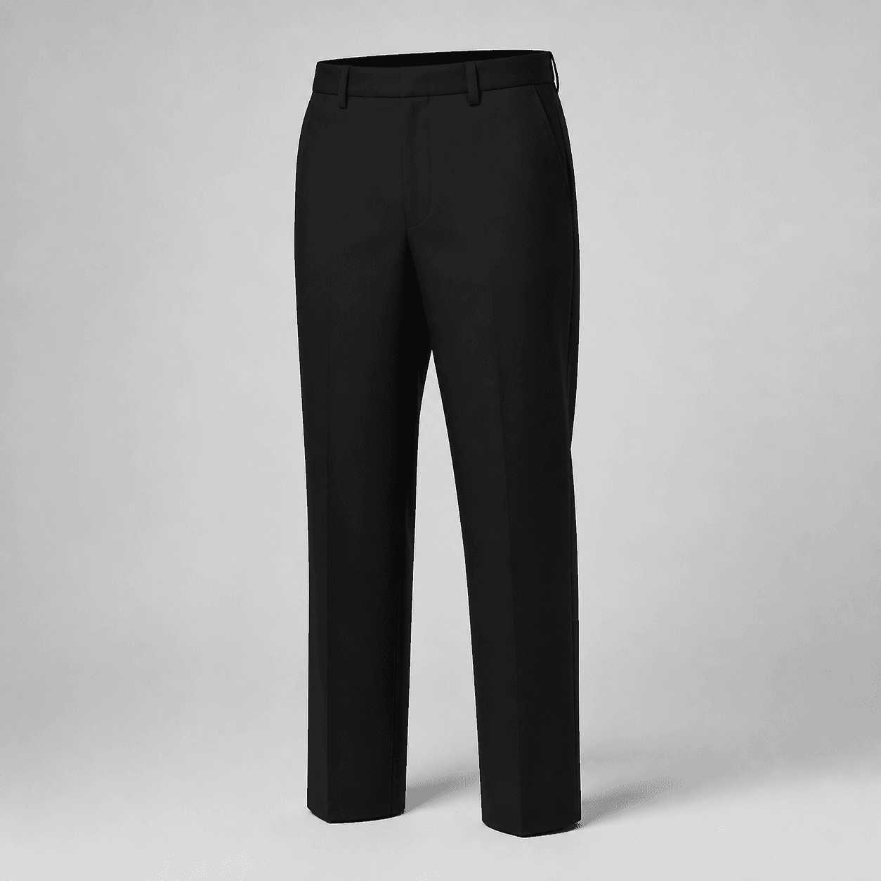 AI-generated demonstration product photograph of uniform trousers